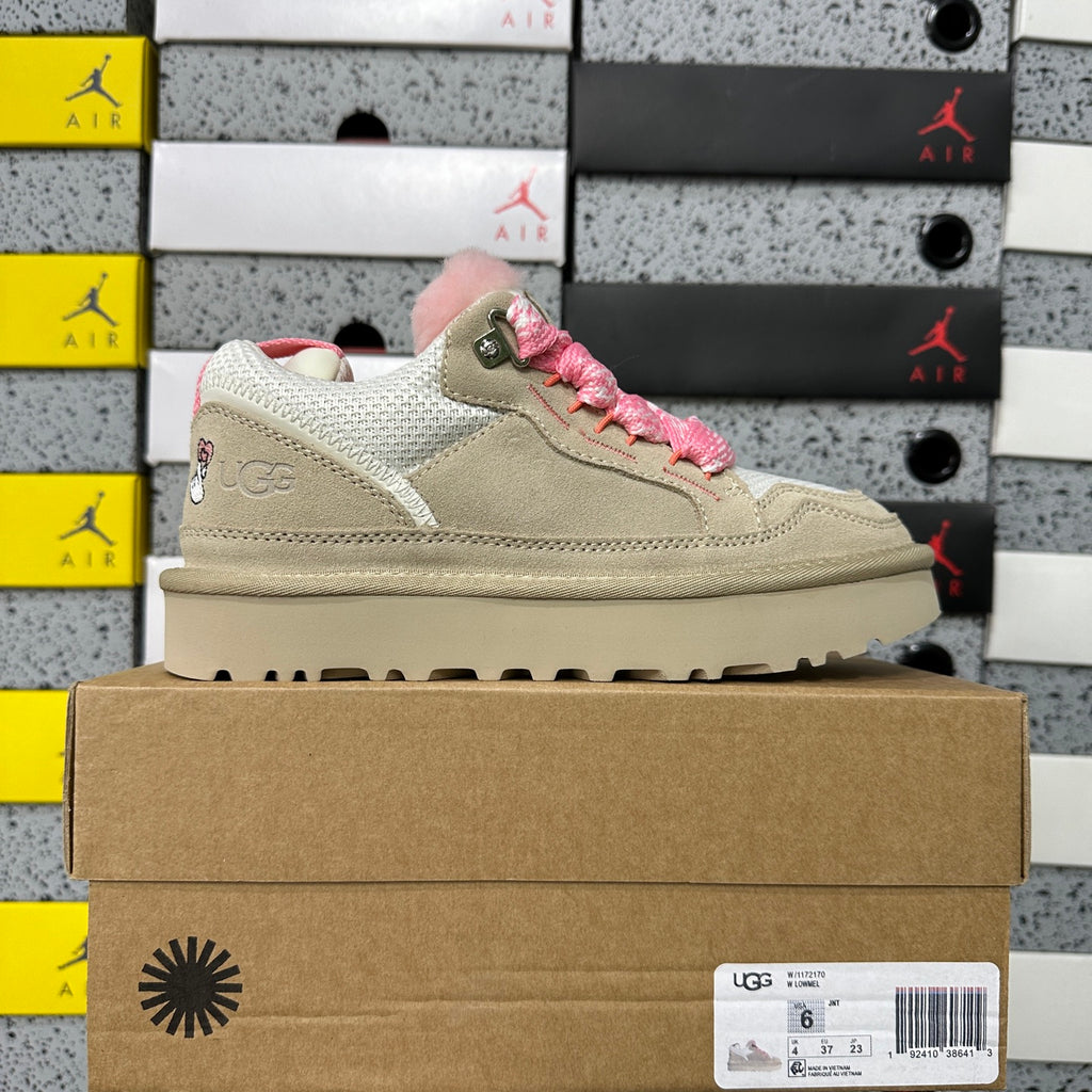 UGG Mel Low Boot 4032 – White & Pink | Sizes 35–44