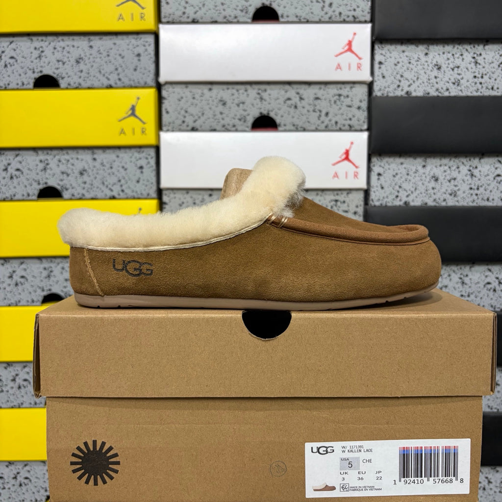 UGG Ansley Moccasin Slipper W1171391 – Chestnut | Sizes 35–40