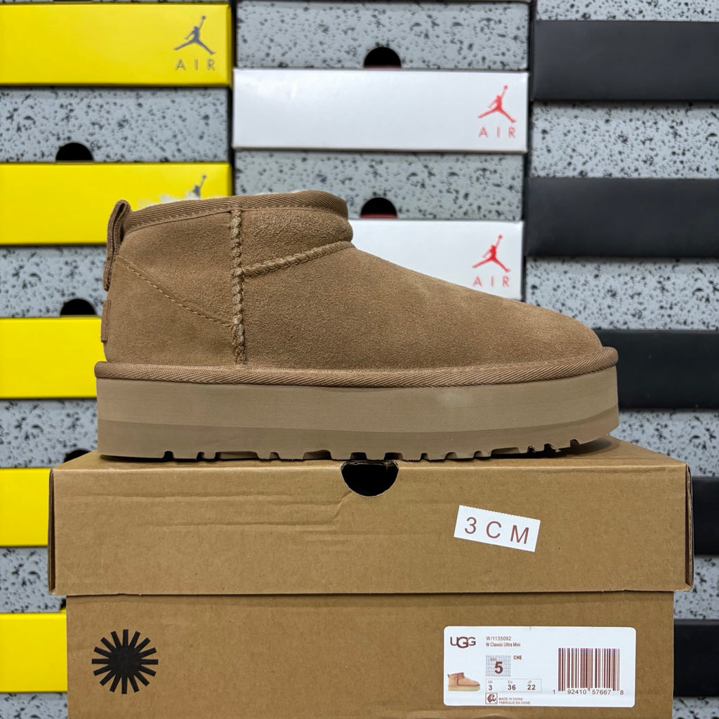 UGG Snow Boots 5092 – Chestnut | 3cm Heel | Sizes 35–40