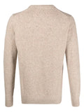 Barbour mélange-effect crew-neck jumper