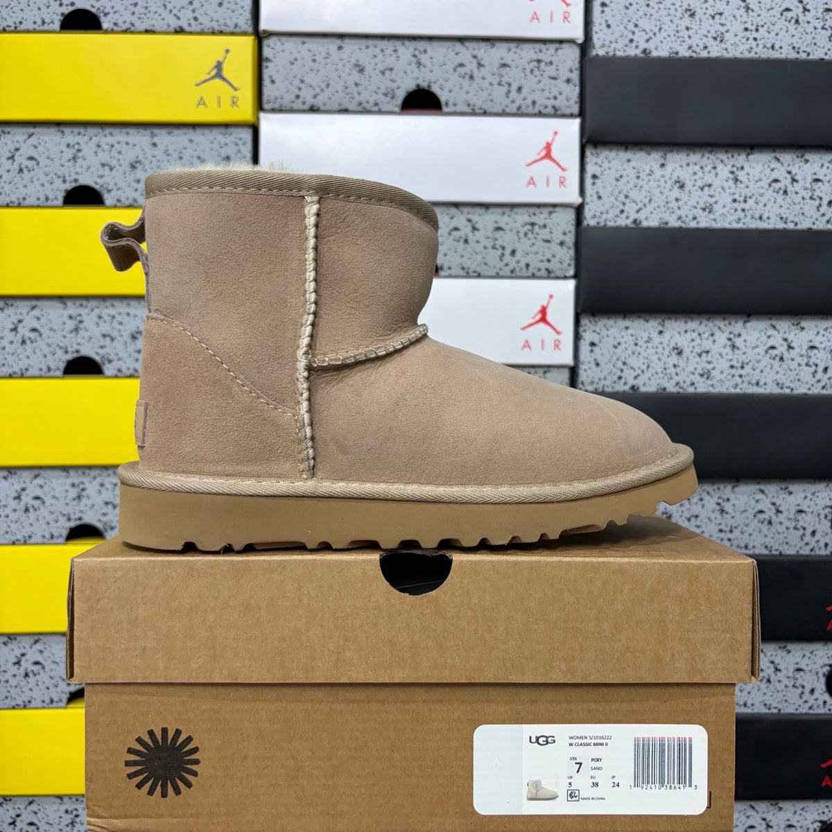 UGG Mid-Calf Snow Boots 6222 – Sand | Sizes 35–44