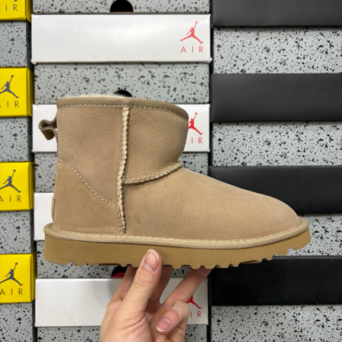 UGG Mid-Calf Snow Boots 6222 – Sand | Sizes 35–44