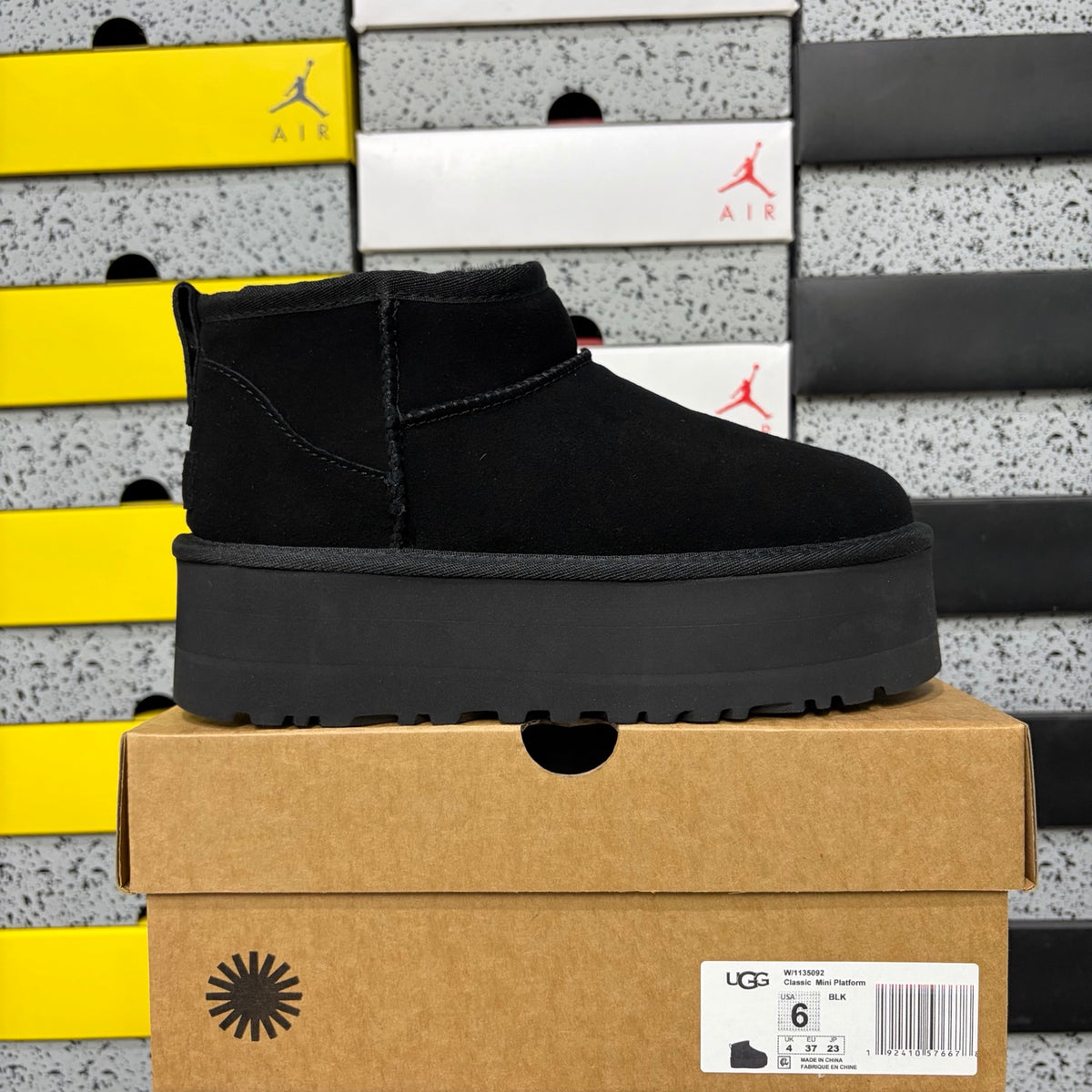 UGG Snow Boots 5092 – Black | 5cm Heel | Sizes 35–40