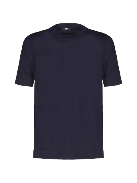 ALPHA STUDIO short-sleeved crew-neck sweater