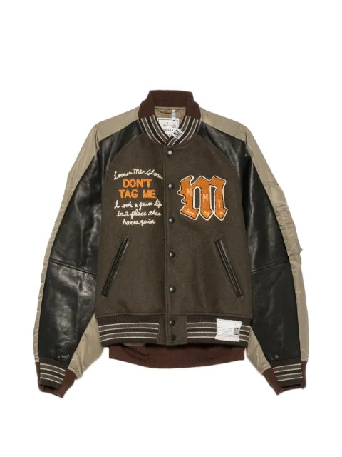 Maison MIHARA YASUHIRO embroidered panelled jacket
