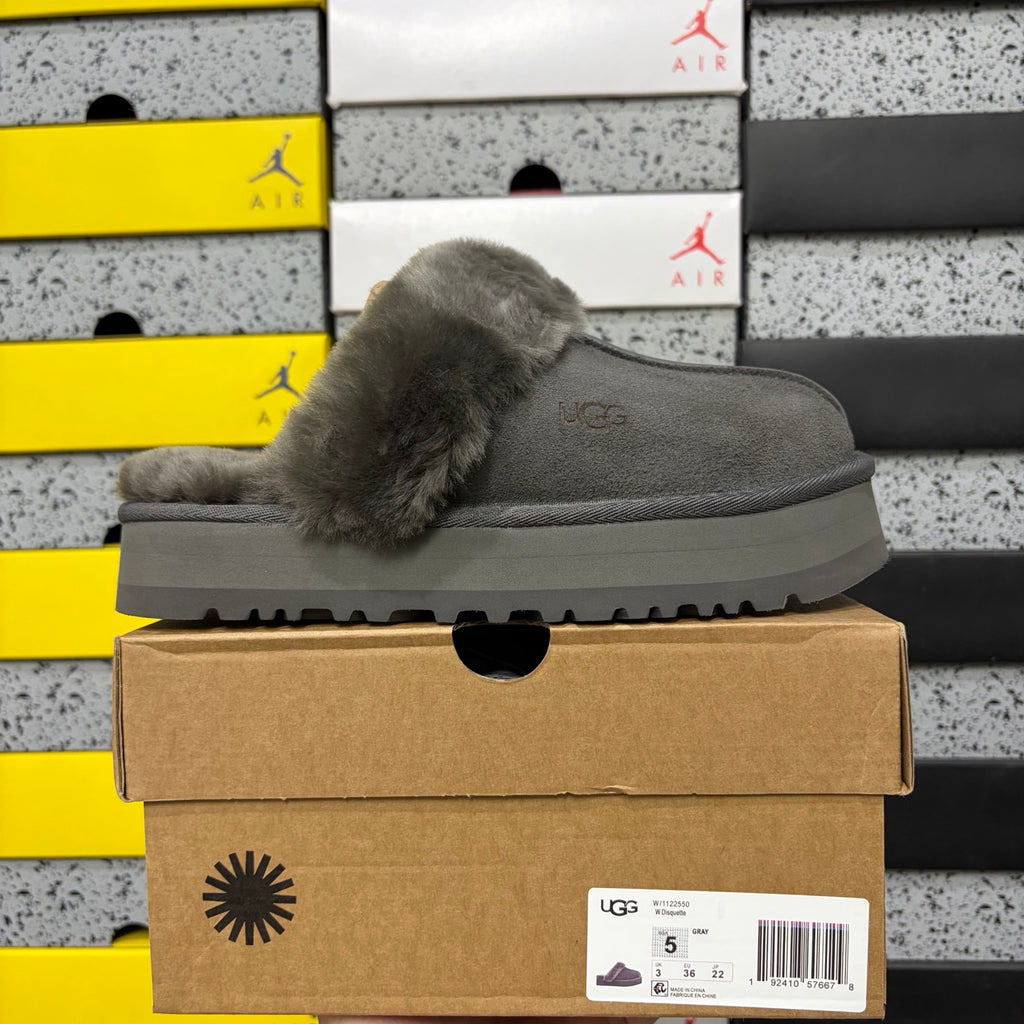 UGG Snow Boots 2550 – Gray Star Slide | 3cm Heel | Sizes 35–40