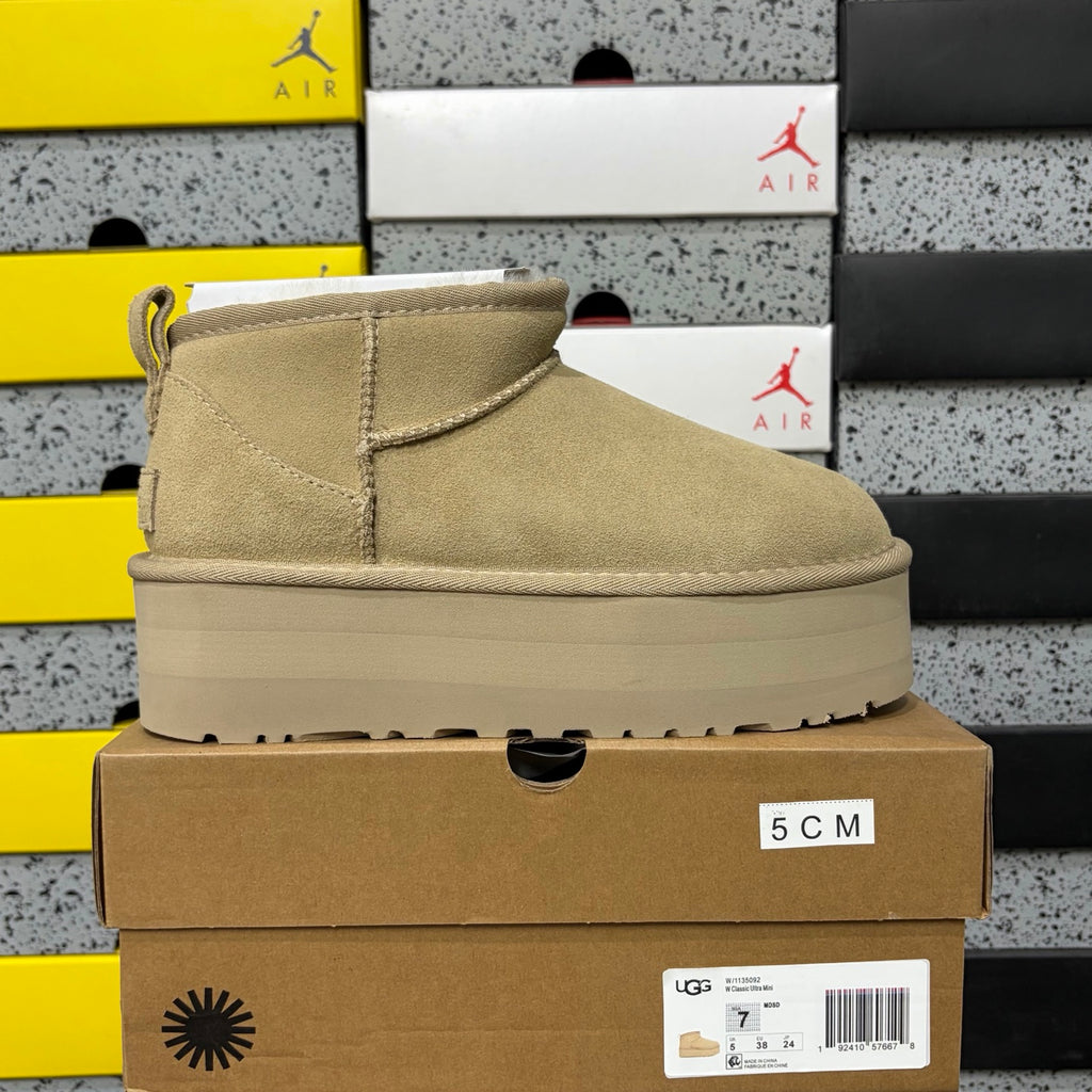 UGG Snow Boots 5092 – Mustard Yellow | 5cm Heel | Sizes 36–40