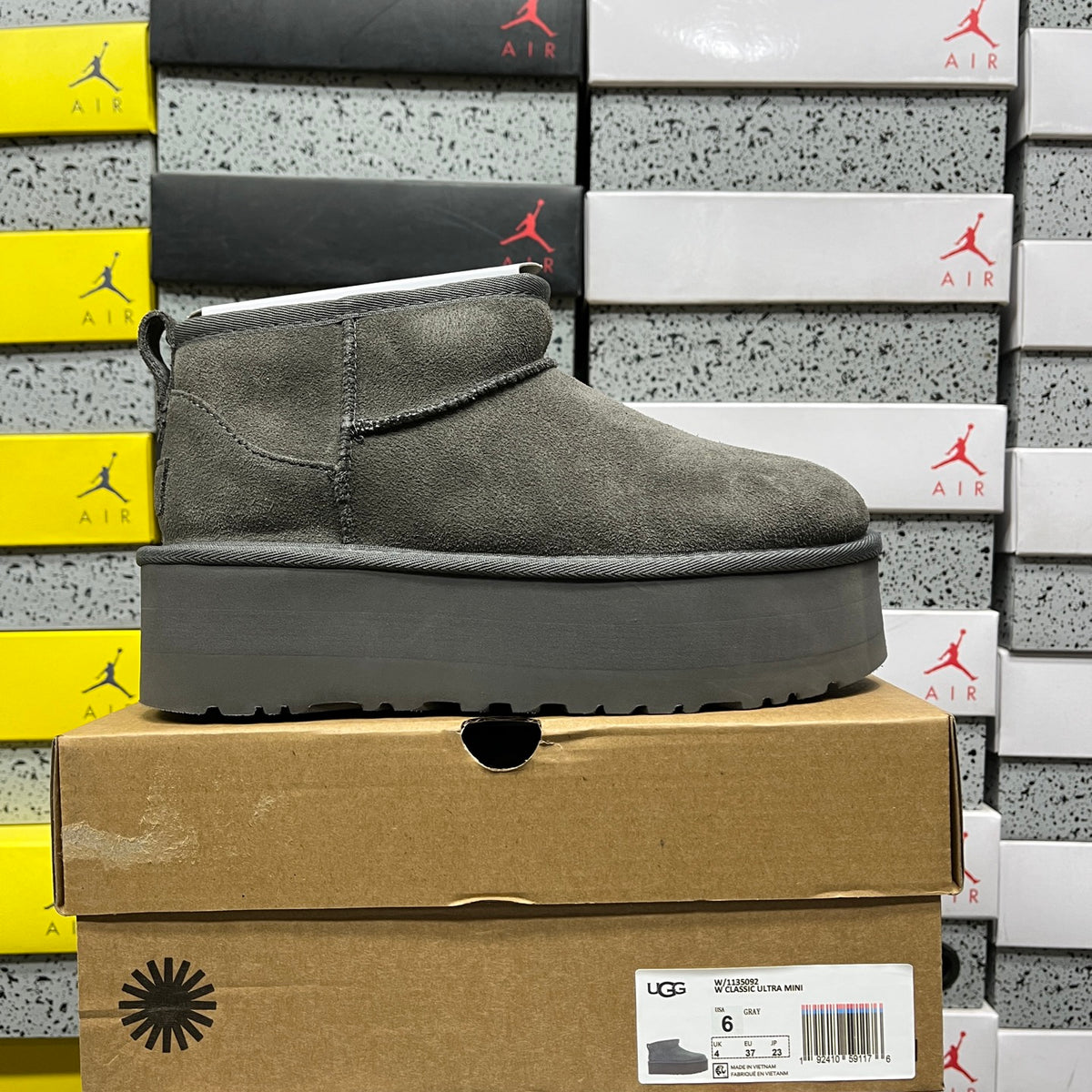 UGG Snow Boots 1135092 – Gray | 5cm Heel | Sizes 35–40
