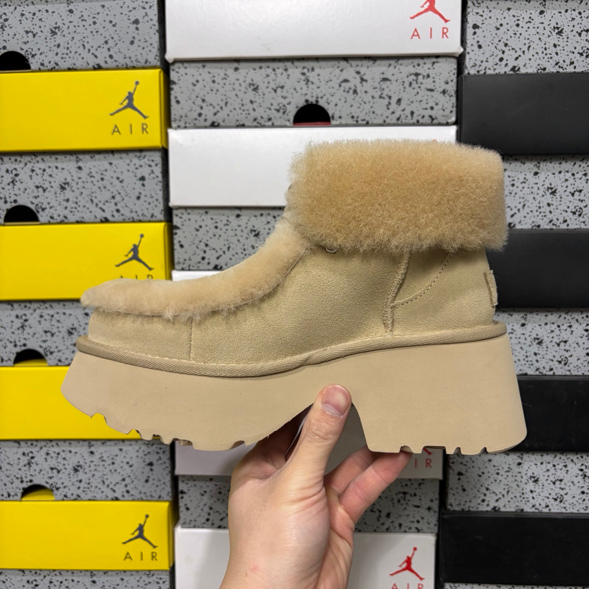 UGG Esmi Sneaker Boot W1171532 – Sand | Sizes 35–40