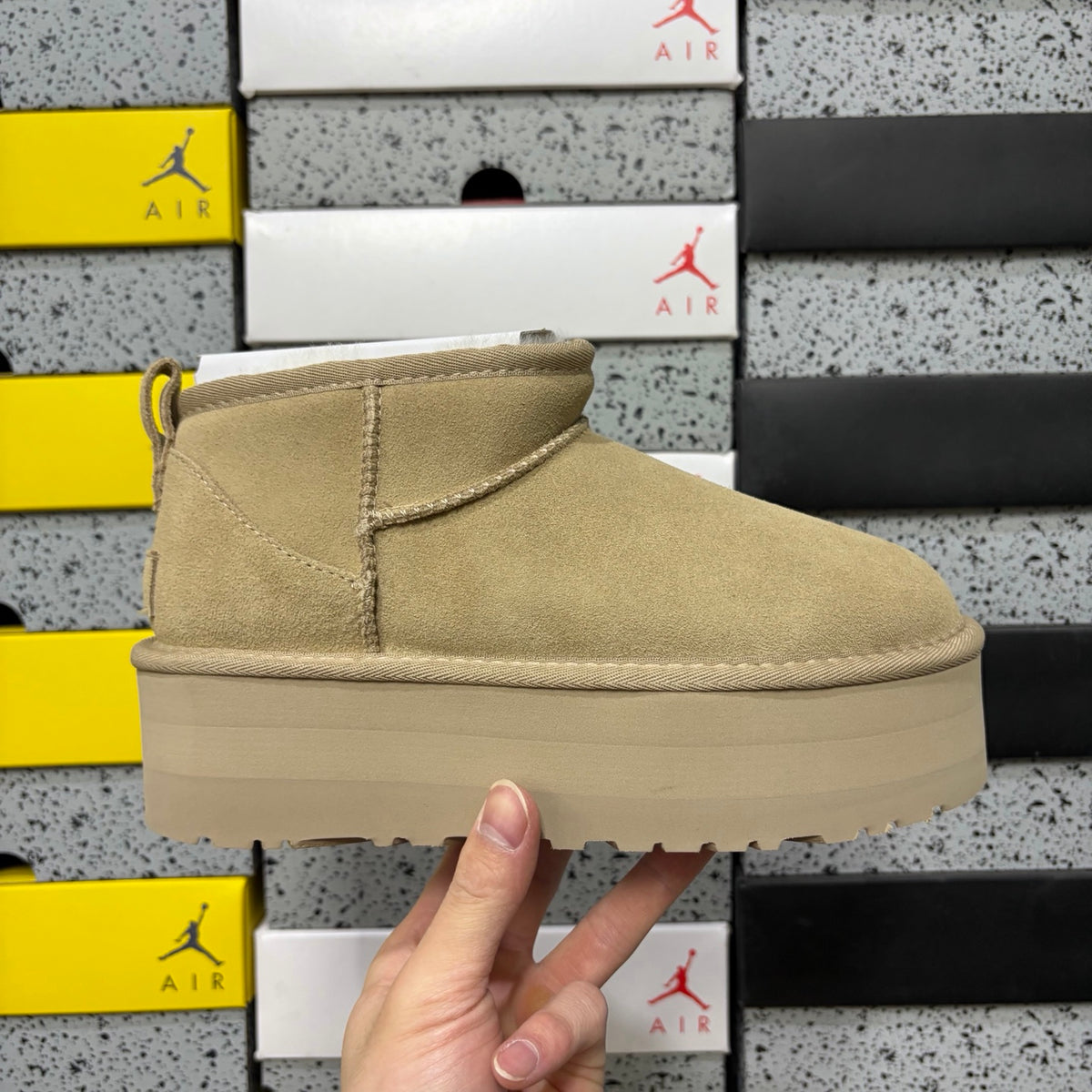 UGG Snow Boots 5092 – Mustard Yellow | 5cm Heel | Sizes 36–40