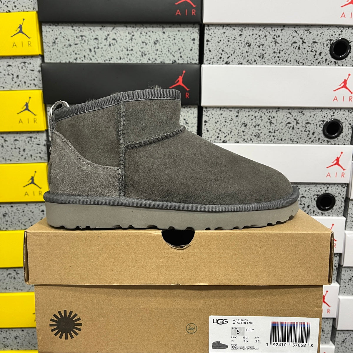 UGG Classic Mini Boot W1116109 – Grey | Sizes 35–44