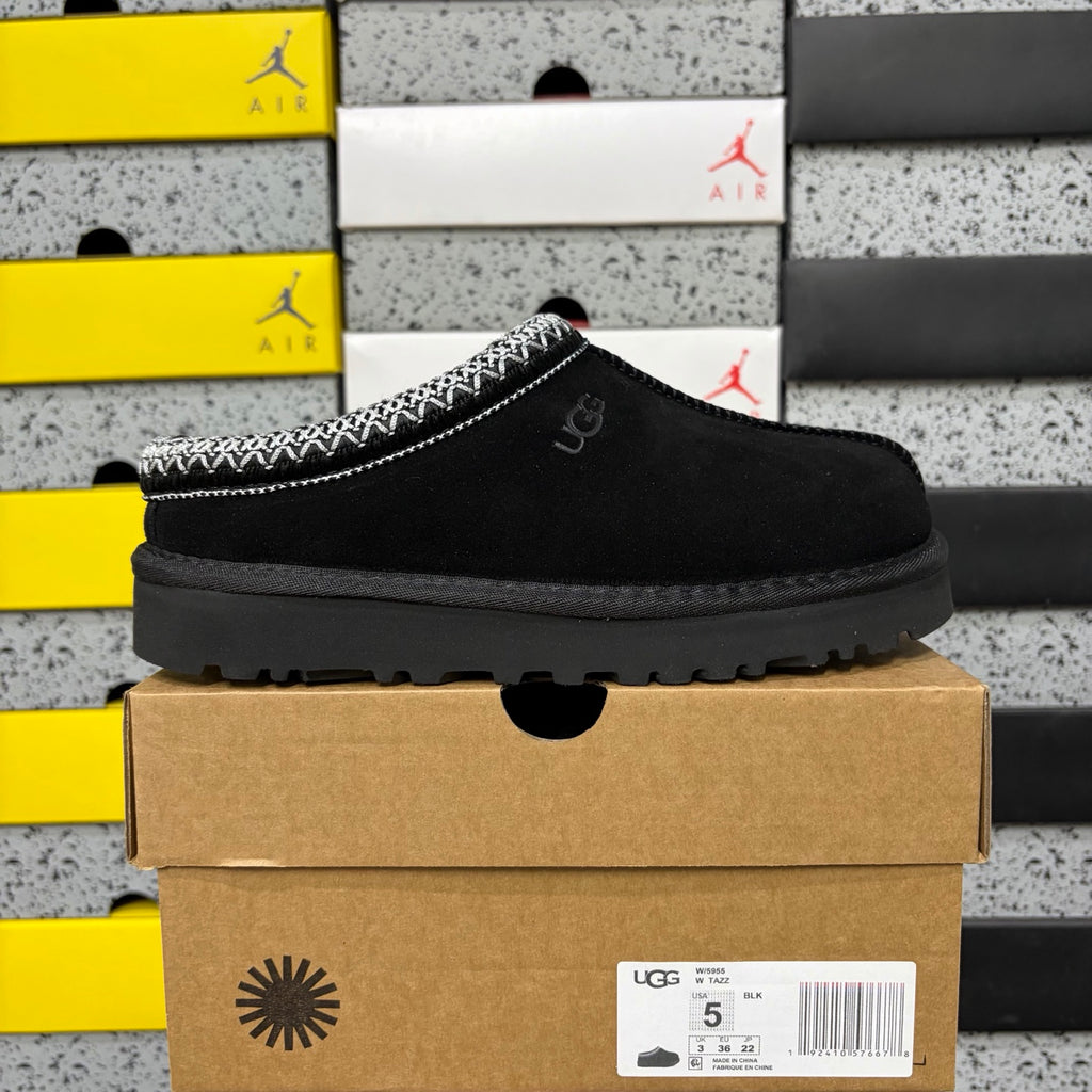 UGG Tazz Platform Slipper 5955 – Black Folk Art | Sizes 35–44