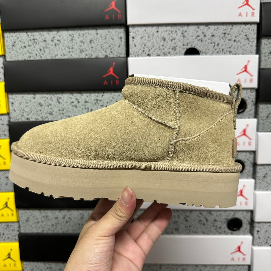 UGG Snow Boots 5092 – Mustard Yellow | 3cm Heel | Sizes 35–40