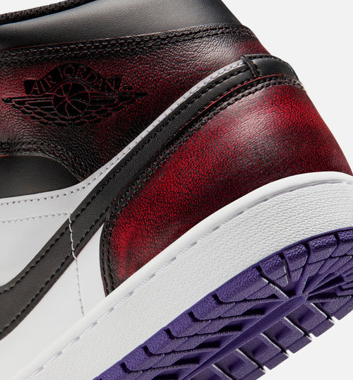 Air Jordan 1 Mid SE – Men's Lifestyle Shoe | True Red/White/Court Purple/Black