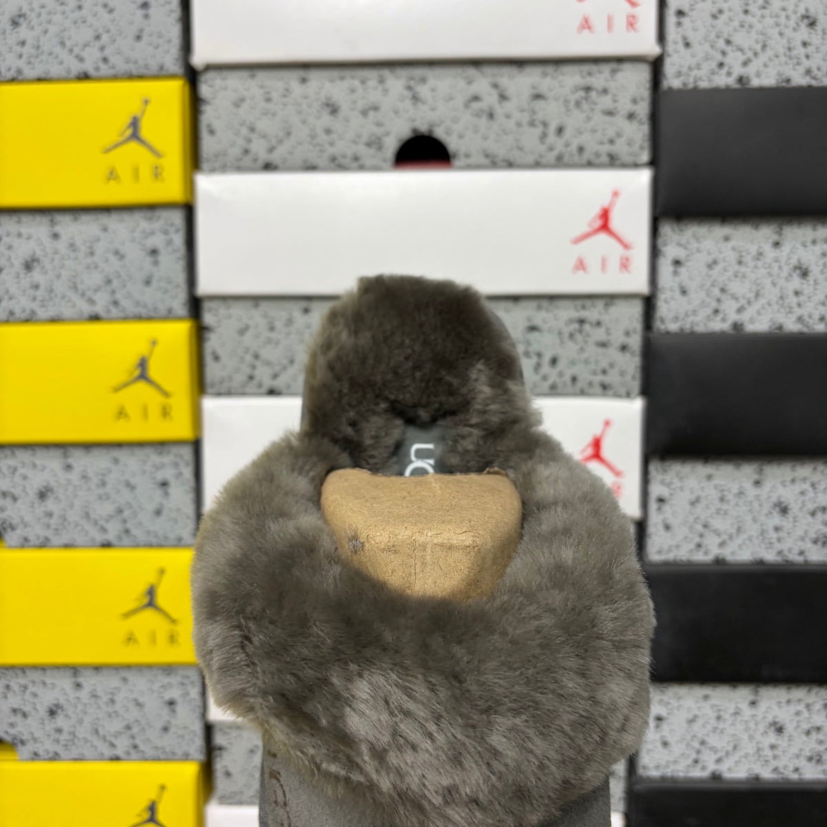 UGG Snow Boots 2550 – Gray Star Slide | 3cm Heel | Sizes 35–40