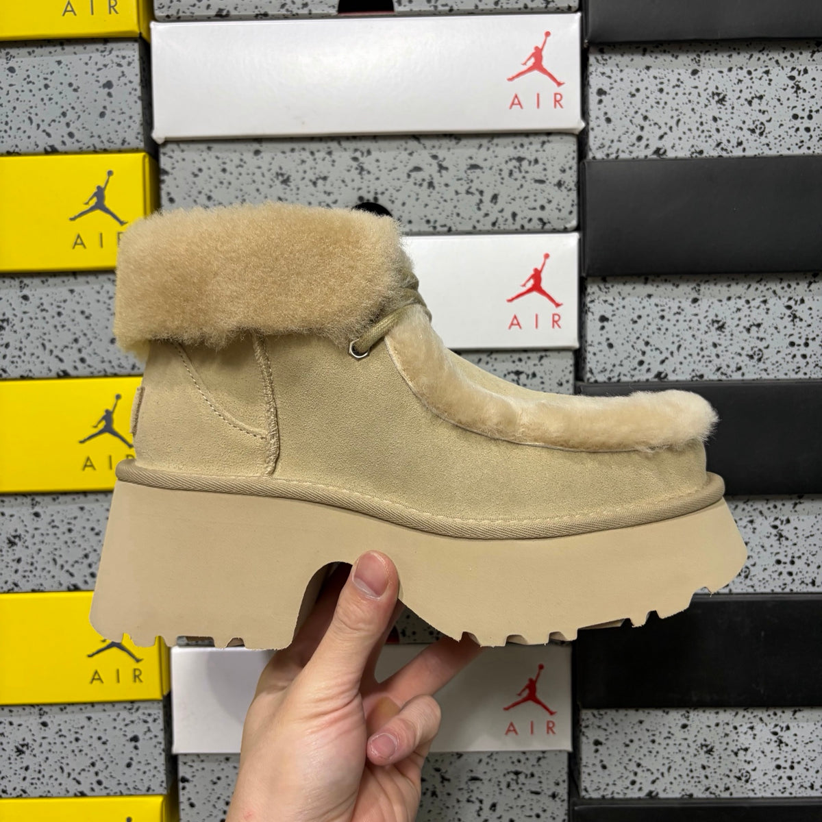 UGG Esmi Sneaker Boot W1171532 – Sand | Sizes 35–40